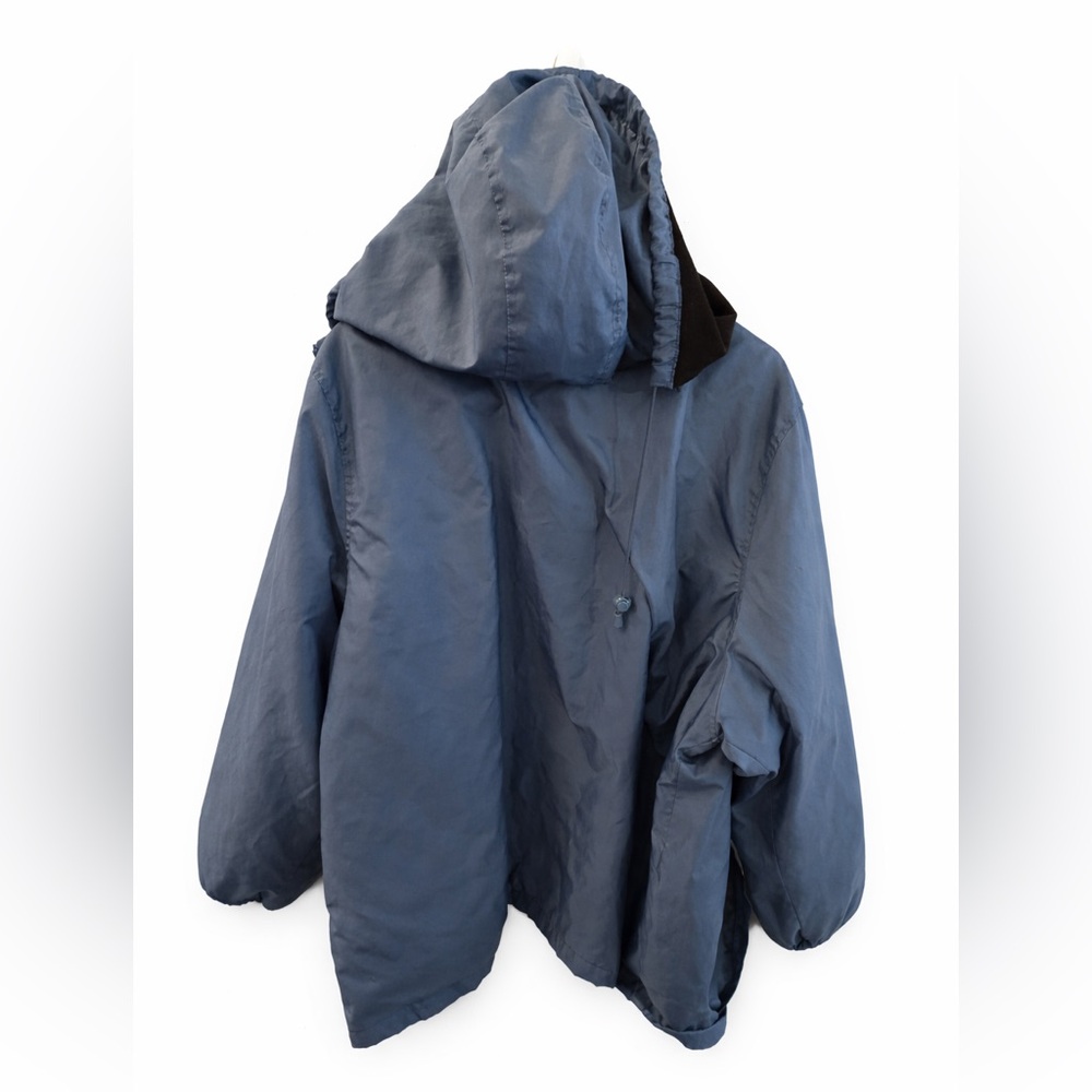 Totes Hooded Rain Jacket. Women’s 2XL – Blue with Black Fleece Lining.